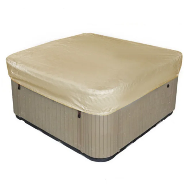 Outdoor Garden Patio Spa Bathtub Dust Cover Protector Waterproof Dustproof - Beige