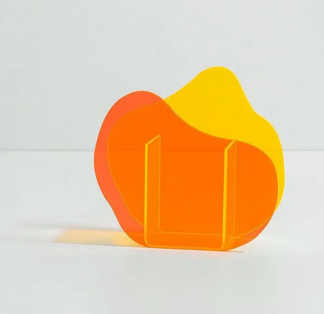 Acrylic Vase Decoration Ornaments Venue Layout Props Orange - Shop at LoveMi