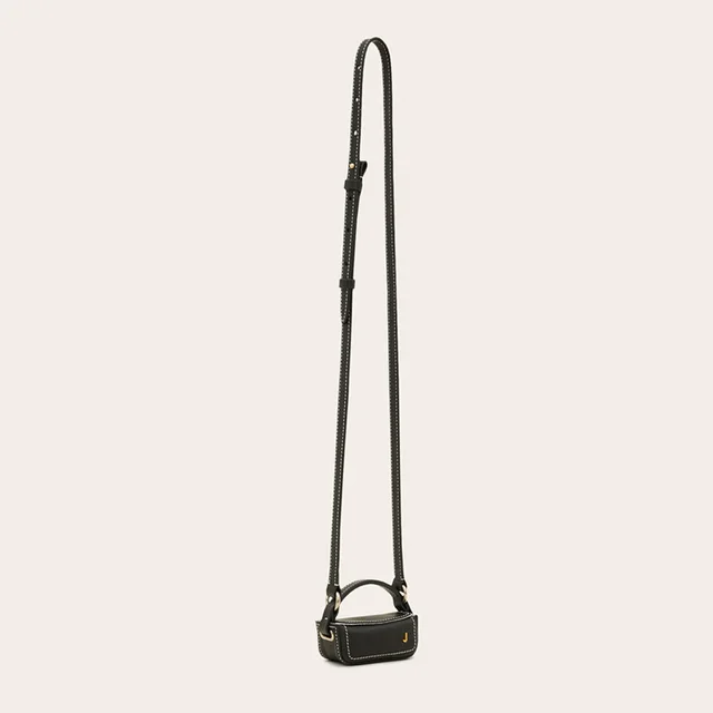 Car Thick Line One shoulder Diagonal Small Bag Black - Shop at LoveMi