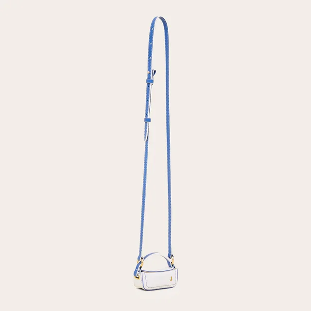 Car Thick Line One shoulder Diagonal Small Bag White - Shop at LoveMi