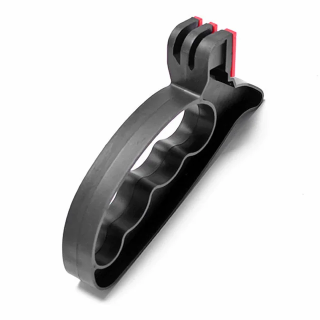 Knife Sharpener Handheld Scissor Blade Sharpening Convenient Kitchen Tools Grindstone 2 In 1 Kitchen Gadgets Black - Shop at LoveMi