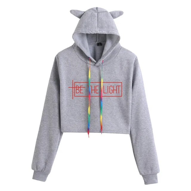 Trendy Personality Cat Ear Sweater Women Grey A - Shop at LoveMi