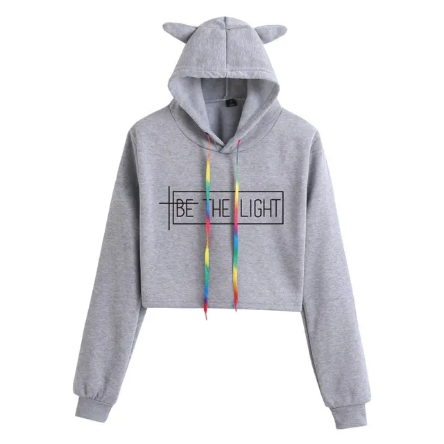 Trendy Personality Cat Ear Sweater Women Grey B - Shop at LoveMi
