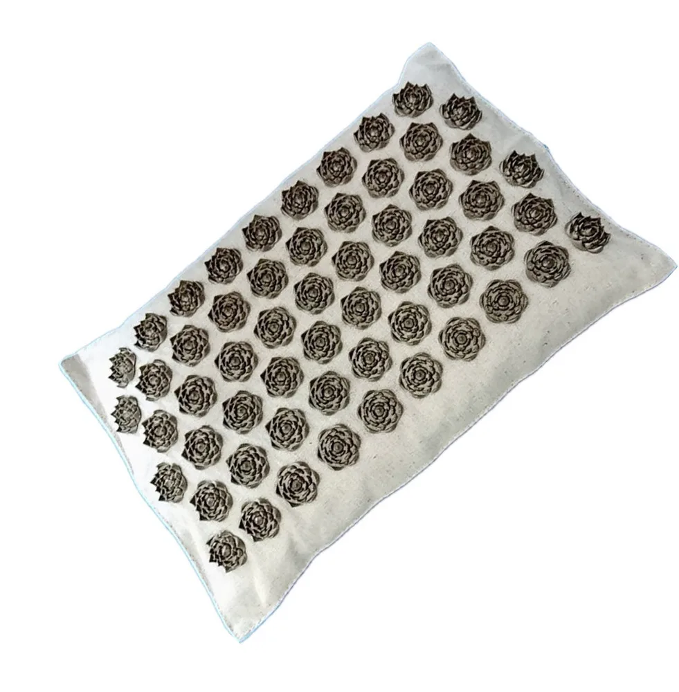 Cotton Linen Lotus Acupuncture Mat Yoga Mat - Brown