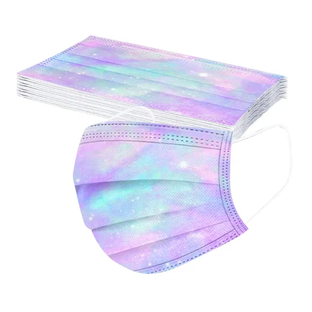 Disposable Childrens Tie Dye Mixed Color Printing Mask To4 - Shop at LoveMi