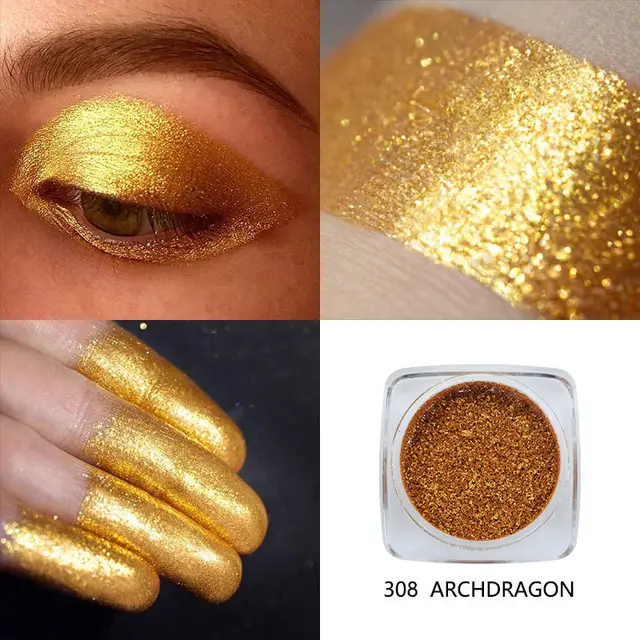 Pearly High purity Loose Eye Shadow Glitter Golden - Shop at LoveMi