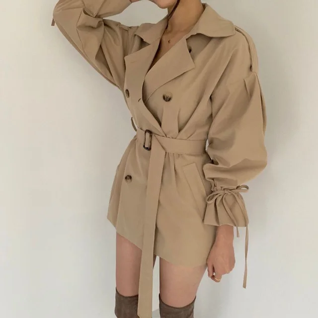 Women's Windbreaker Ins Loose Windbreaker Jacket Women Khaki - Shop at LoveMi