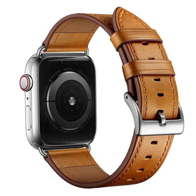 Compatible with Apple, Applicable Applewatch6 Strap Apple Watch Strap Iwatch5 Yellow Palm Oil Skin - Shop at LoveMi