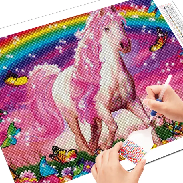 Diamond Embroidery Horse Square Square - Shop at LoveMi