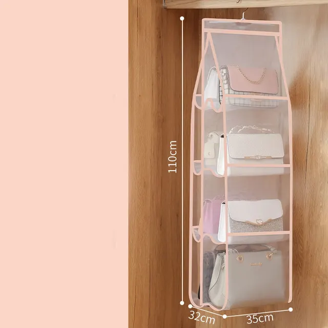 Hanging Storage Artifact In Double sided Three dimensional Dormitory Wardrobe Pink - Shop at LoveMi