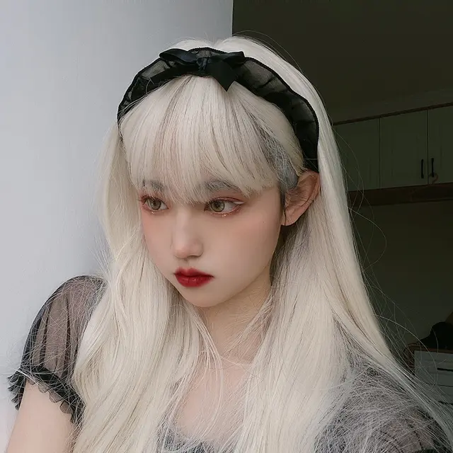 Korean Internet Celebrity Real life Natural Fluffy Hairstyle Trend Gold - Shop at LoveMi