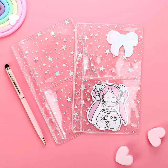 Zipper Bag Sticker Loose Leaf Classification Transparent Storage 5Style - Shop at LoveMi