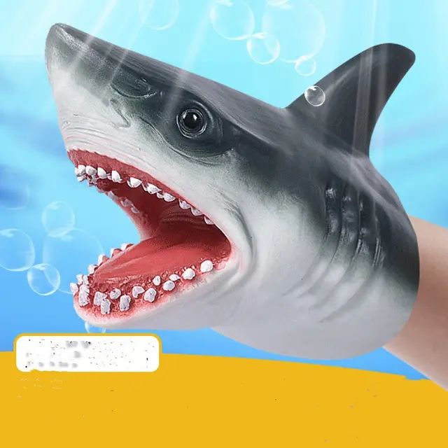 Soft Doll Dinosaure Hand Puppets Figure Head Animal Shark - Shop at LoveMi