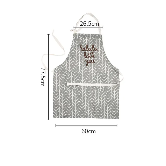 Kitchen Waterproof And Oil Repellent Apron Grey Apron - Shop at LoveMi