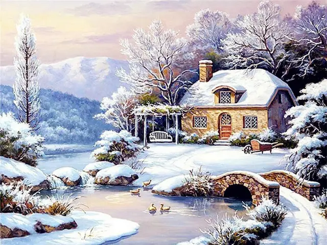 Landscape Diamond Painting Embroidery Cross Rhinestone Wall Decoration - Shop at LoveMi