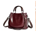 Bags Handbags Korean Fashion Women's Bags Soft Leather Retro Bucket Bag Handbag - Red