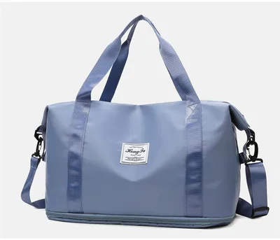 Fashionable And Simple Oxford Cloth Luggage Bag Blue - Shop at LoveMi