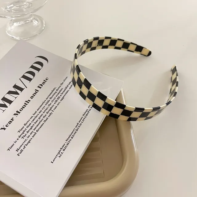 Black And White Checkerboard Series Hair Accessories F - Shop at LoveMi