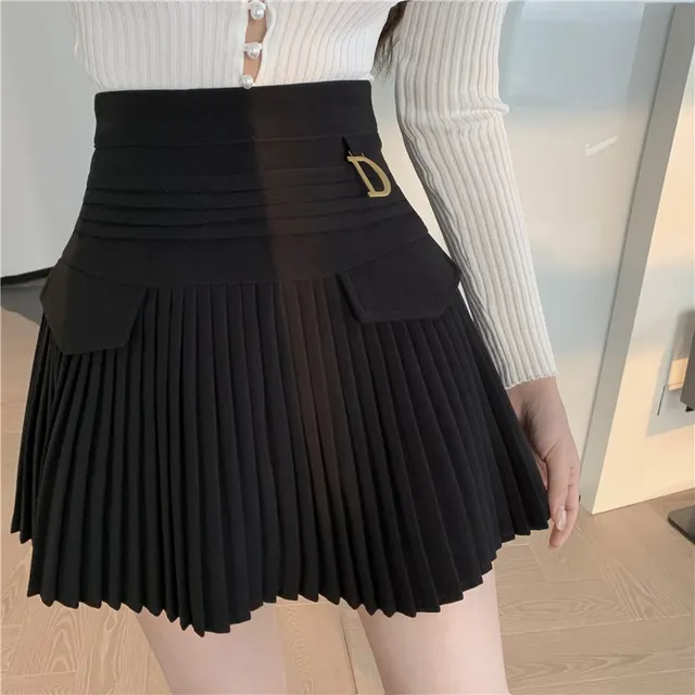 Summer New Design Sense Niche A line Short Skirt Women Black - Shop at LoveMi