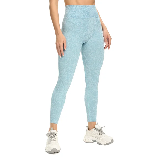 Nylon Knitted Moisture Wicking Sports Fitness Slim Leggings Women's Yoga Pants Green - Shop at LoveMi