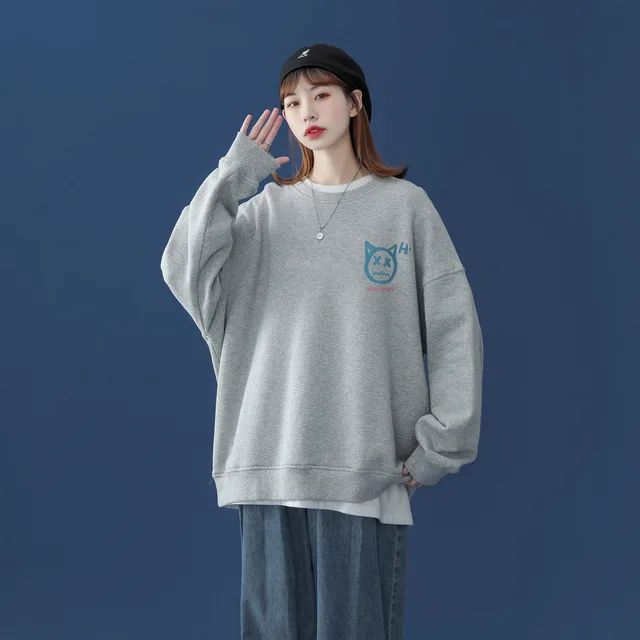 Sweater Women's Spring And Autumn Thin Style Autumn Women's Clothing Grey - Shop at LoveMi