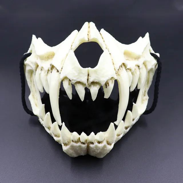 Smiling Mask Halloween Party Props Masquerade Funny Scary Dark Bullet Shadow Yin 7Style - Shop at LoveMi