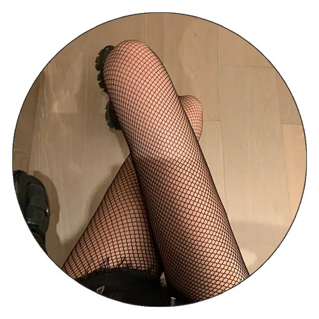 Black And White Fishnet Stockings Hollow Harajuku Sweet And Cool Small Grid Black - Shop at LoveMi