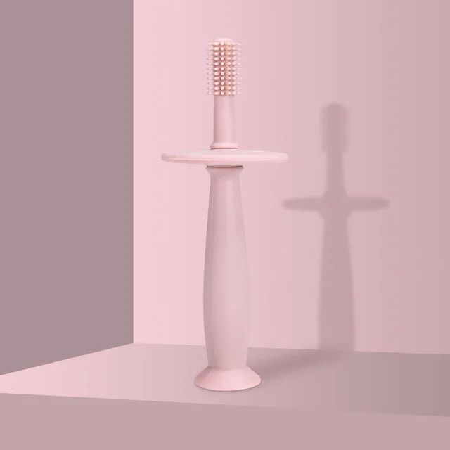 Silicone Toothbrush For Baby Wash Tongue Coating Pink - Shop at LoveMi