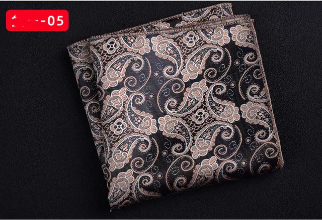 Men's Textured Retro Embroidery Jacquard Square Scarf 5 Style - Shop at LoveMi