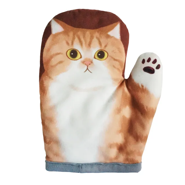 Insulation Gloves Kitchen Baking Oven Thickened Upgrade Brown Raccoon Gloves - Shop at LoveMi