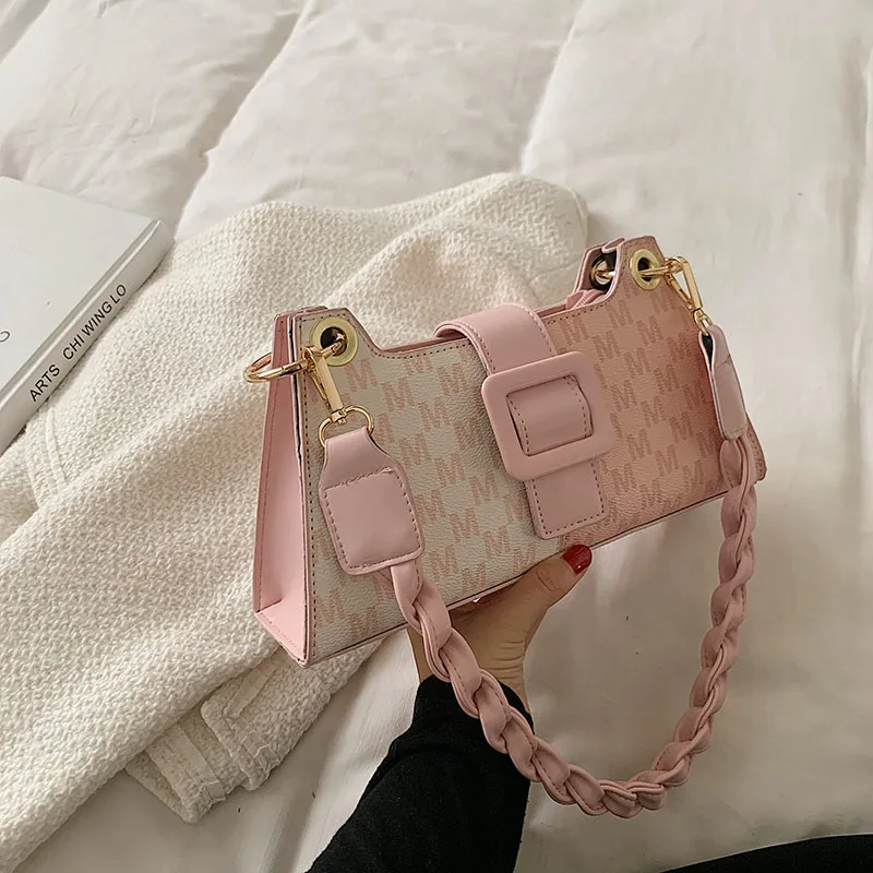 One shoulder And Underarm Crossbody Bag Pink - Shop at LoveMi