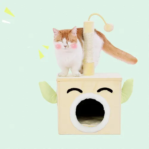 Playable And Sleepy Cat New Product Grinding Claw Toy Scratching Post 1Style - Shop at LoveMi