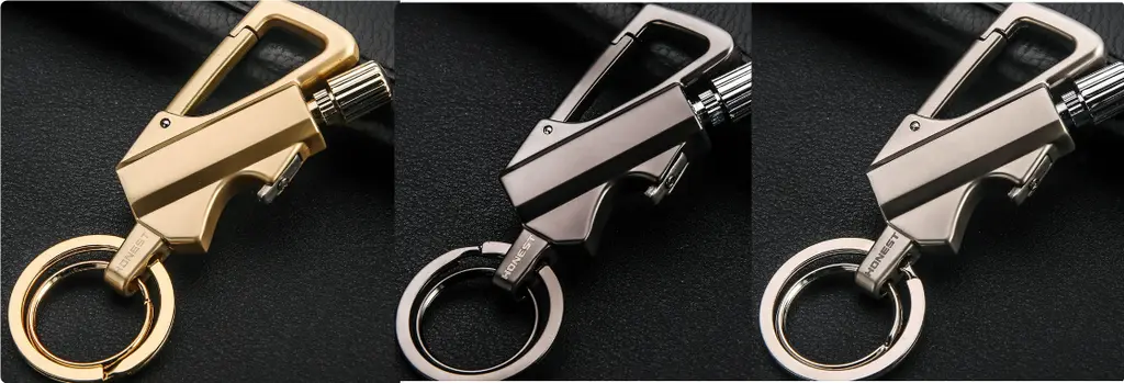 Creative Metal Keychain Lighter Wild Fire Ten Thousand Times Use Kerosene Lighters Gifts For Men - Set3