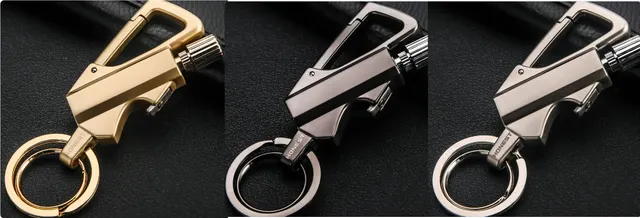 Creative Metal Keychain Lighter Wild Fire Ten Thousand Times Use Kerosene Lighters Gifts For Men Set3 - Shop at LoveMi