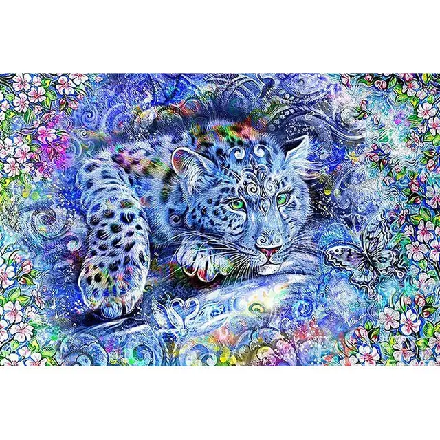 Colorful Tiger Painting Diamond Embroidery Home Decoration Cross Stitch Rhinestones Tiger Painting Diamond Embroid - Shop at LoveMi