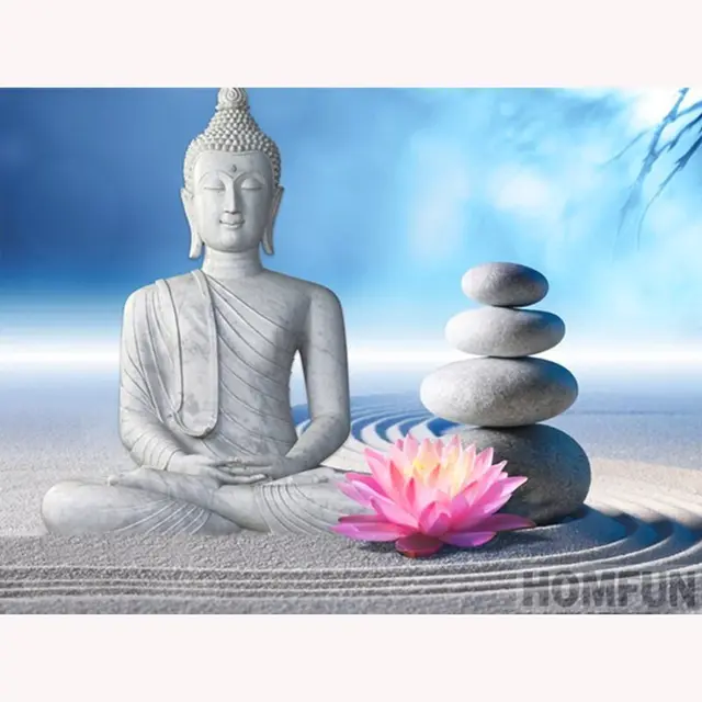 Diamond Embroidery Buddha Lotus Buddha Lotus - Shop at LoveMi