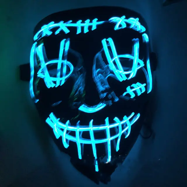New Halloween LED Luminous Mask Blue - Shop at LoveMi