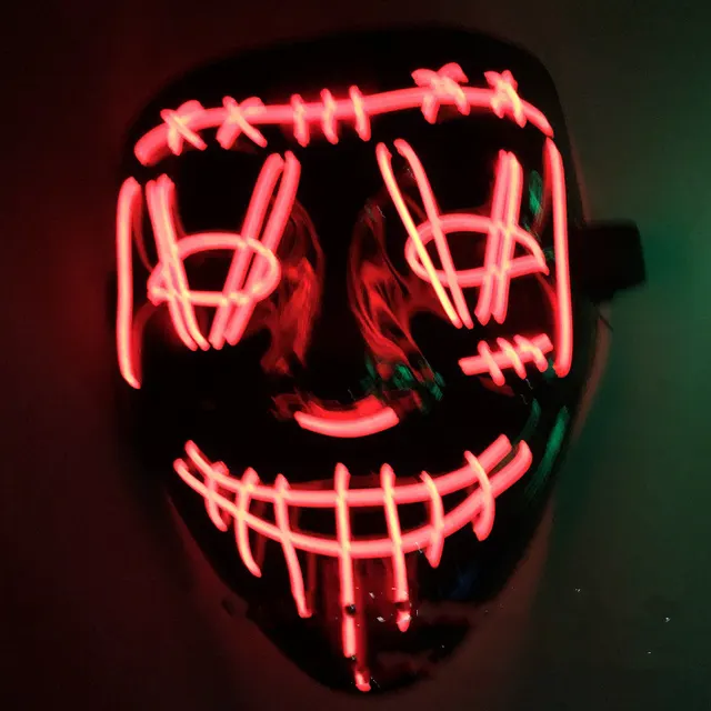 New Halloween LED Luminous Mask Red - Shop at LoveMi