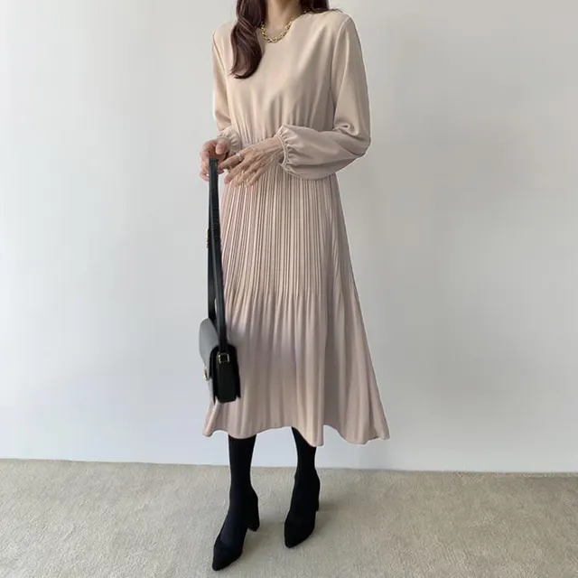 Women Autumn Fall New Arrivals Design Elegant Retro Apricot - Shop at LoveMi