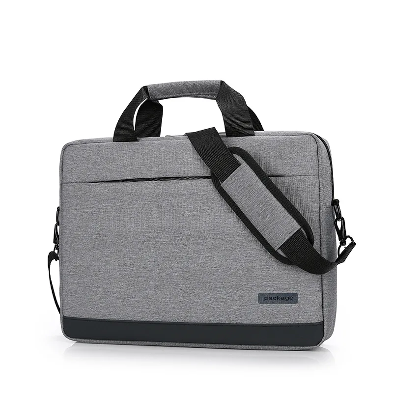 Computer Bag Handbag Shoulder Bag Briefcase - Grey - View 1