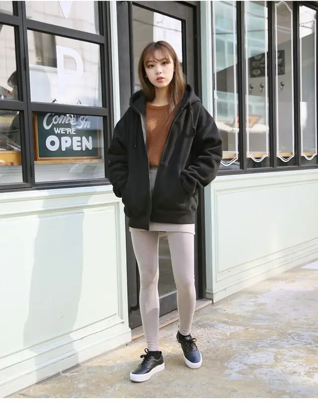 Hooded Long sleeved Winter Sweater Women's Jacket Padded Top Black - Shop at LoveMi