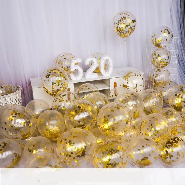 Transparent Sequined Balloon Net Celebrity Wedding Room Decoration Package - Shop at LoveMi