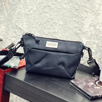 Casual Men's Shoulder Bag Fashion Trend Hip Hop Messenger Bag Blue - Shop at LoveMi