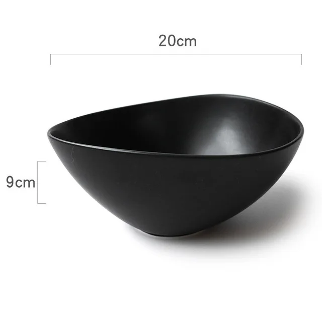 Ceramic Japanese Bowls Are Beautiful And Cute. Irregular Household 5 inch Bowls And Plates Single G - Shop at LoveMi