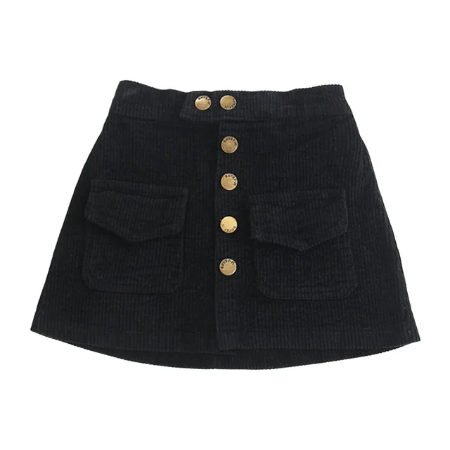 Girls' Skirts Western Style Corduroy Hip Skirts Black - Shop at LoveMi