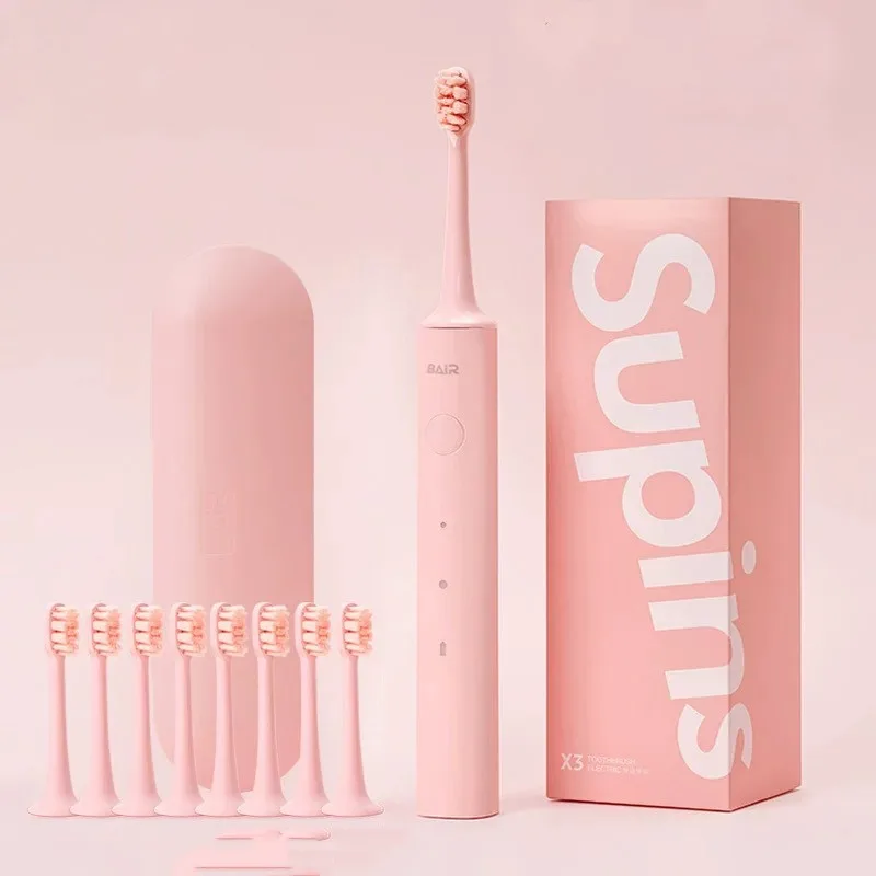 Adult Rechargeable Sonic Ultra-automatic Couples Suit Electric Toothbrush - Pink Luxury Version - View 1