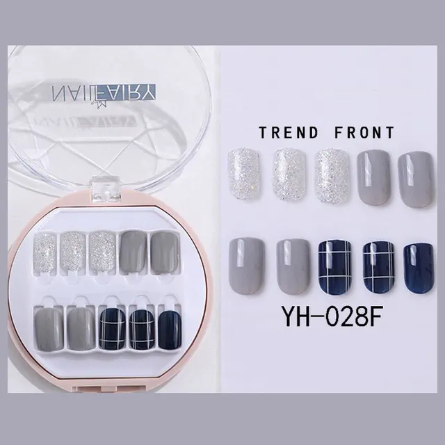 Korean Wearable Nail Art Short In A Box Waterproof Removable Nail Art Ins Manicure Fake Nails 28F - Shop at LoveMi
