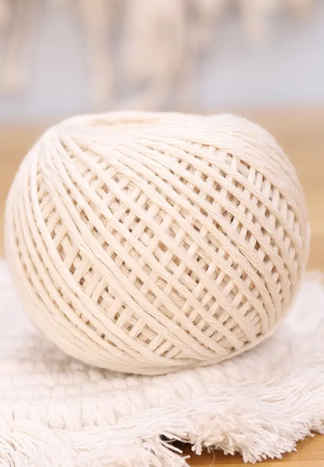 Boho Style Diy1mm Cotton Woven Tapestry Rope Beige - Shop at LoveMi