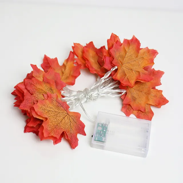 Maple Pumpkin Light String Garden Party Room Decoration Light Maple Leaf - Shop at LoveMi