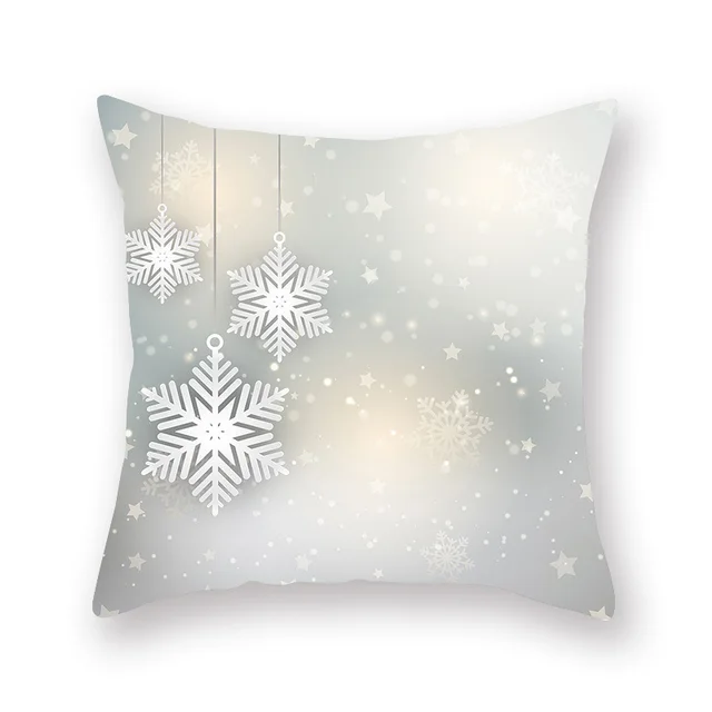Nordic Christmas Square Throw Pillow Cover Grey - Shop at LoveMi